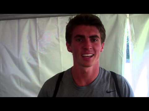 Declan Murray talks after advancing to 2013 NCAA Outdoor Track & Field 800 finals