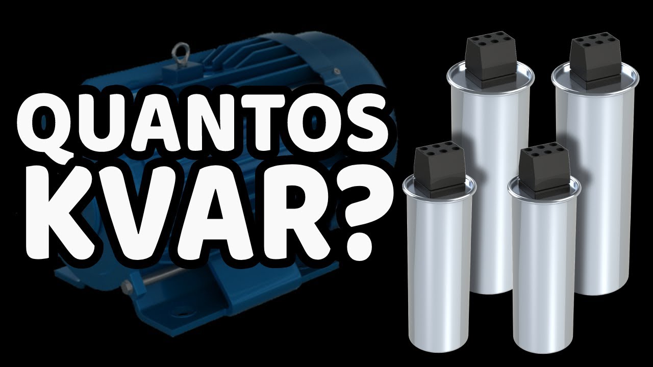 POTÊNCIA dos CAPACITORES (kVAr) para corrigir o fator de potência