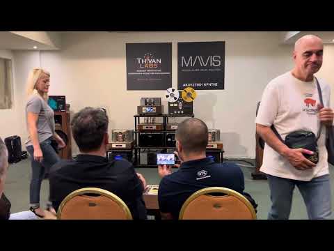 Demonstration of Eros 9 Ultra -Sun 833X SET -Tube Music Server TMS9 Premium at High End show Greece