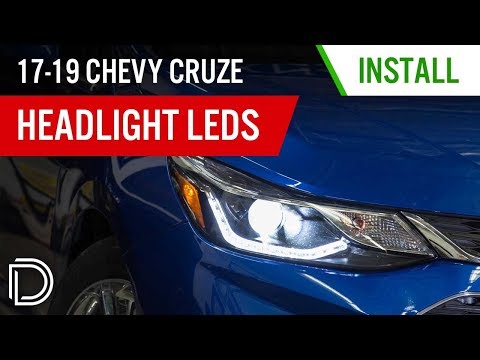 45% Brighter Low Beams for your 2017-2019 Chevrolet Cruze! | LED Headlight Bulb Install