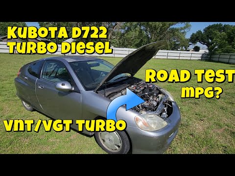 S5 E23. Wir testen den neuen VNT / VGT TURBO auf dem Kubota d722 Diesel Honda