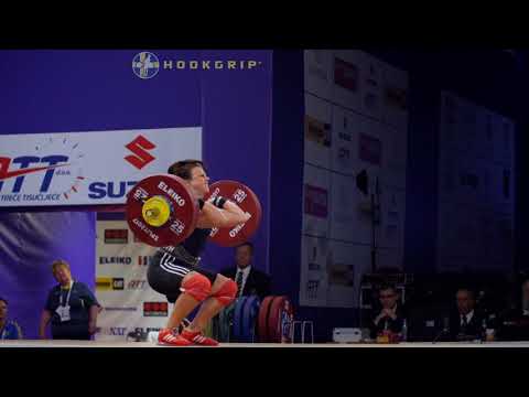 Patricia Strenius (69) - 123kg Clean and Jerk @ 2017 European Championships