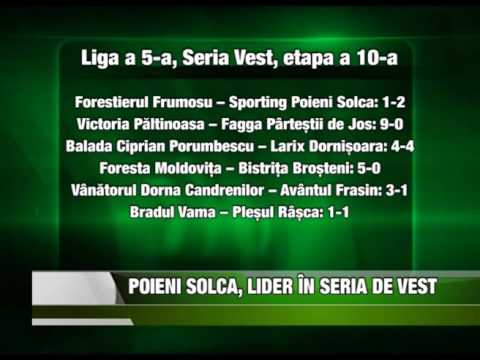 Sport Poieni Solca, lider în seria de vest