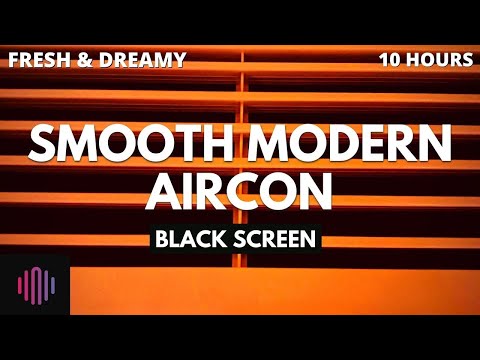Aircon Fan Noise - Modern hotel Air conditioner sound with black screen - 10 Hours for sleeping