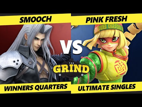 The Grind 155 Winners Quarters - Smooch (Sephiroth, Byleth) Vs.  Pink Fresh (Min Min) Smash Ultimate