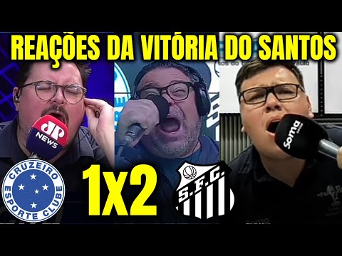 REAÇÕES DAS RÁDIOS JOVEM PAN, TRANSAMÉRICA E OUTRA à VIRADA DO SANTOS CRUZEIRO 1X2 SANTOS