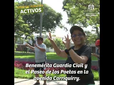 Sábados activos con zumba, baile, taebo, taichi y yoga en San Isidro, video de YouTube