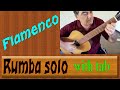 Flamenco - Rumba - guitar solo with tab 