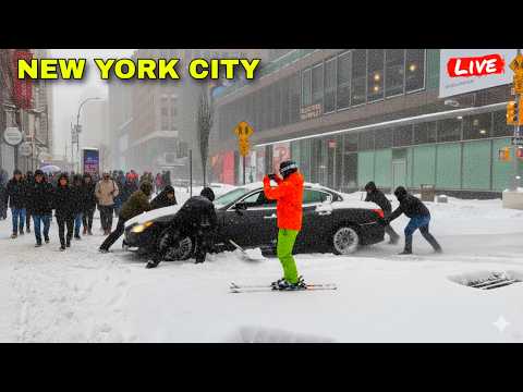 IRL Aftermath Of New York City Biggest Blizzard & Snow Storm In Manhattan (23rd February 2026)