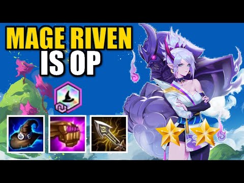 9 MAGE RIVEN IS INSANE! | TFT 10.19 | Teamfight Tactics Fates | PBE