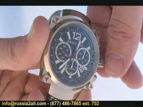 How to operate a mechanical chronograph wrist watch - russia...