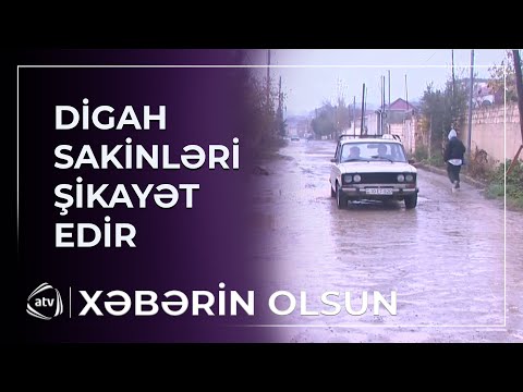 Diğah sakinləri yolsuzluqdan şikayət edir