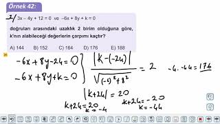 Eğitim Vadisi 11.Sınıf Matematik 7.Föy Doğrunun Analitik İncelenmesi 5 Konu Anlatım Videoları