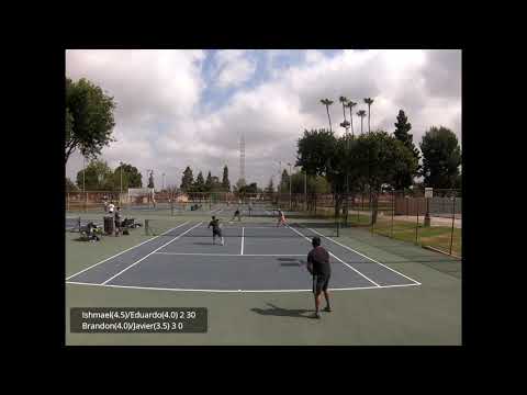 USTA Doubles Practice Match 4.0/3.5 vs 4.0/4.5 Brandon/Javier vs Eduardo/Ishmael