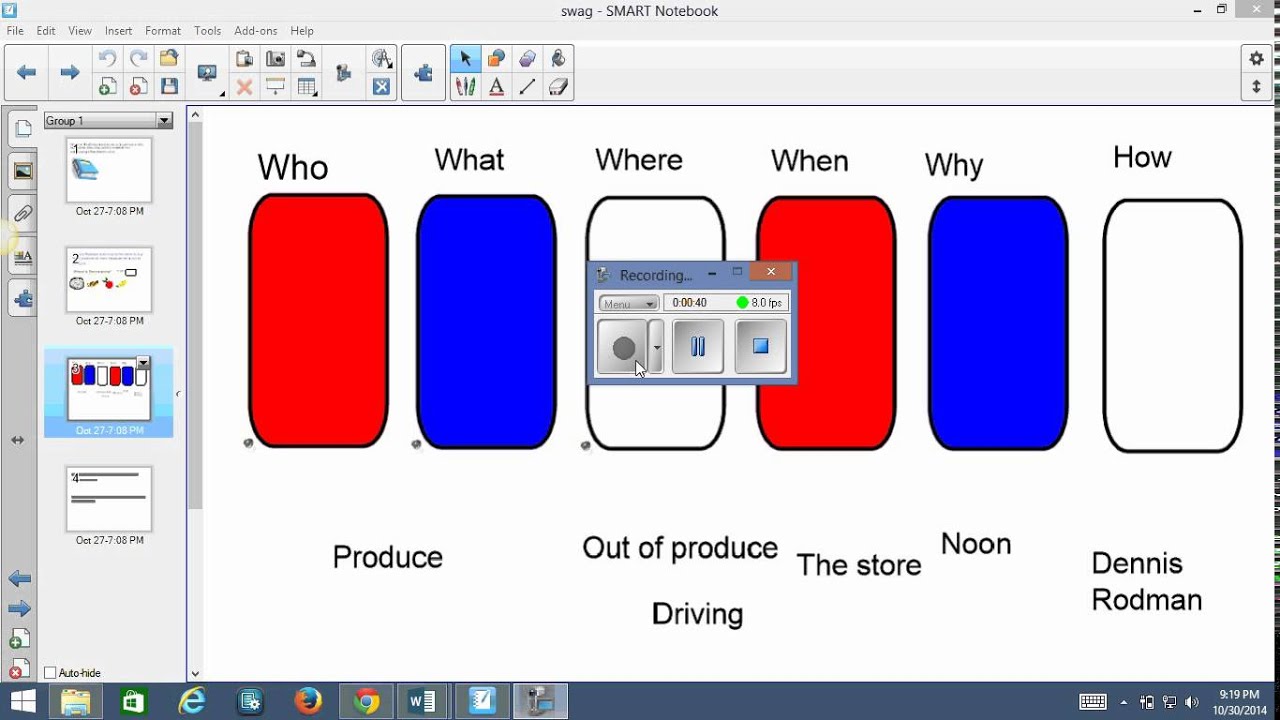 smart board lesson plan