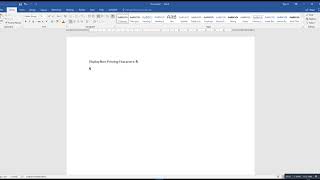 How to Display Non Printing Characters in Word