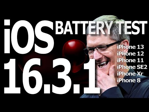 iOS 16.3.1 Battery Life / Battery Drain / Battery Performance Test.