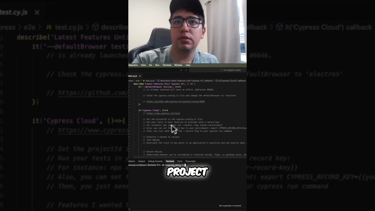 Cypress Cloud  Setup Project ID and Record Key in Seconds! #coding #automation #code #cypress