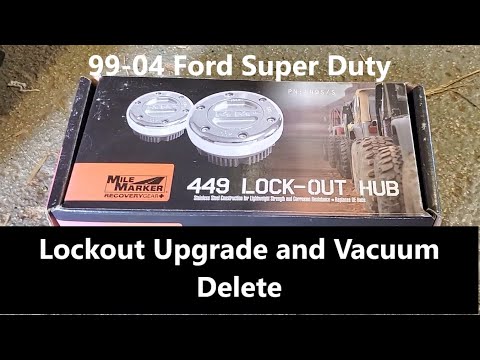 Super Duty Lockout Hub Upgrade and Vacuum Line Delete