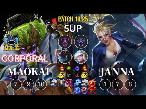 AXIZ Corporal Maokai vs Janna Sup - KR Patch 10.25