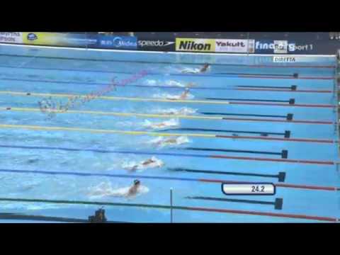 Mondiali Nuoto Shanghai 2011   Eliminatorie 50 Rana M   26 07 2011 Fabio Scozzoli   YouTube