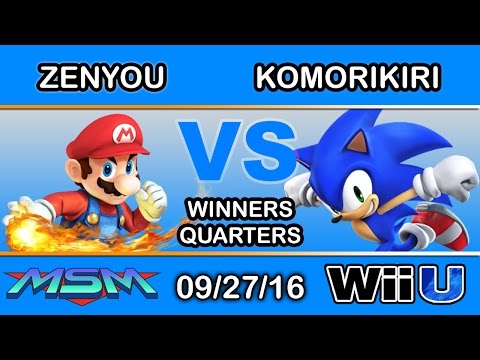 MSM 67 - eM | Zenyou (Mario) Vs. Komorikiri (Sonic) Winners Quarters - Smash Wii U