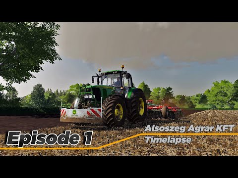 "Harvesting wheat and baling straw"- Farming Simulator 19 Timelapse//Alsoszeg Agrar KFT// Episode 1