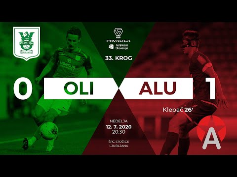 33.krog: Olimpija - Aluminij 0:1 ; Prva liga Telekom Slovenije 2019/2020