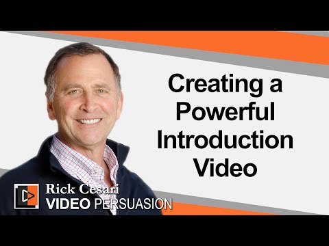 Rick Cesari - Creating A Powerful Introduction For Your Video