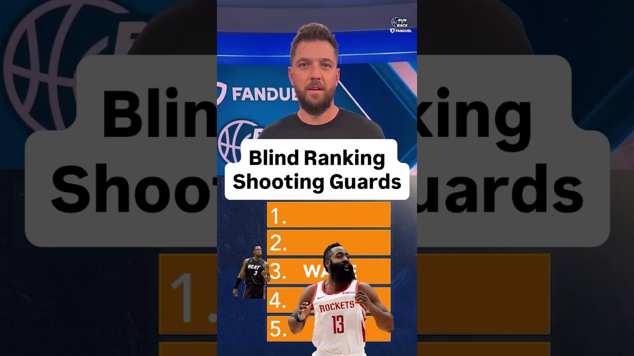 Chandler BLINDLY Ranks BEST Shooting Guards All Time