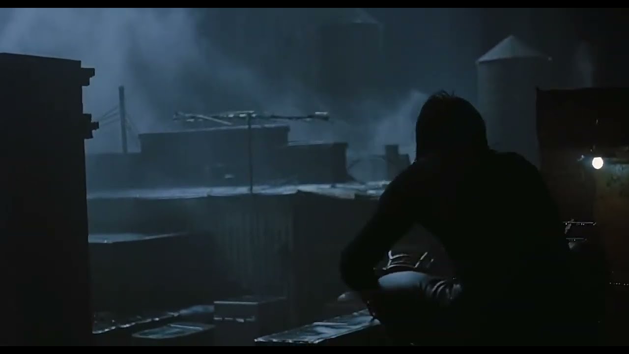 The Crow 1994 - Rooftop running (Dead Souls by Nine Inch Nails) - YouTube