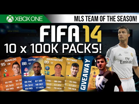 FIFA 14 | 10x 100K PACKS! NEYMAR GIVEAWAY!!! feat. MOTM Ronaldo!