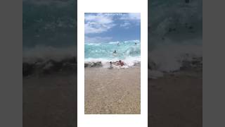 People Getting Cooked By The Waves 🌊