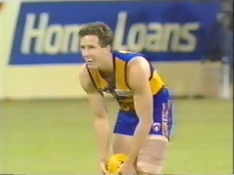 1993 AFL Round 12 West Coast Vs Nth Melbourne at W A C A  highlights of first half