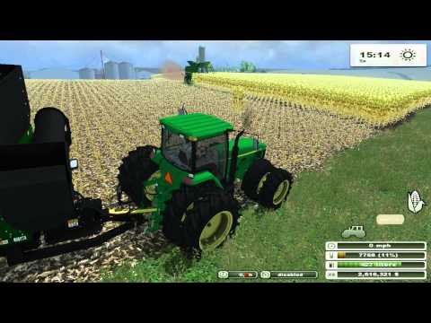 Harvesting on Modern American Farming Map.