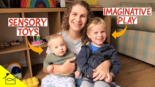 PLAYSPACE TOY ROTATION for a Toddler & Baby // Montessori Inspired