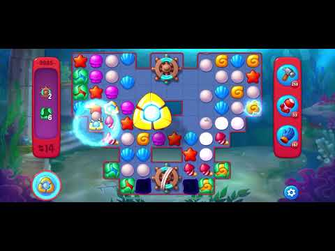 Fishdom Hard level 9885 no boosters フィッシュダム ハード