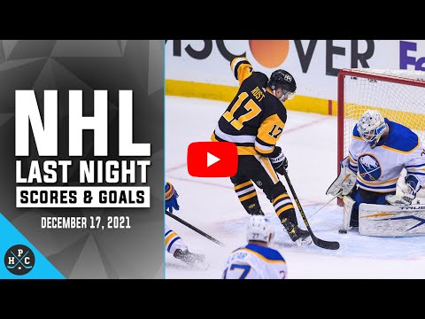NHL Last Night: All 38 Goals and Scores on december 17, 2021: