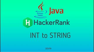 #11 Java Int to String | Hackerrank Java Solutions