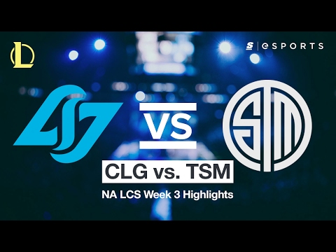 HIGHLIGHTS: Counter Logic Gaming vs. Team SoloMid (2017 NA LCS Spring)