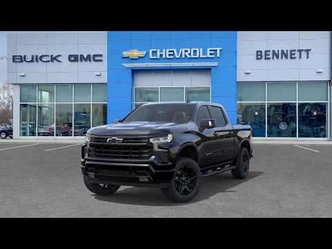 2026 Chevrolet Silverado 1500 Crew Cab Short Box 4-Wheel Drive RST in Black for sale at Bennett Chevrolet Cadillac Buick GMC Ltd. in Cambridge, ON