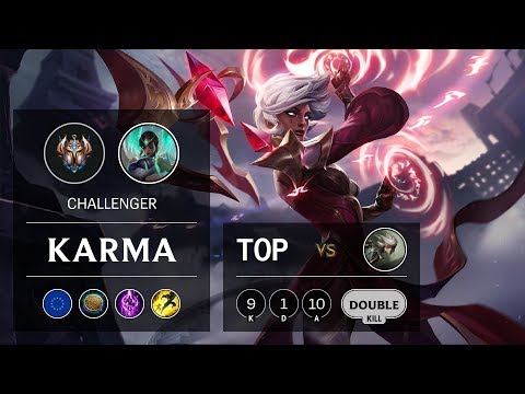 Karma Top vs Camille - EUW Challenger Patch 9.9