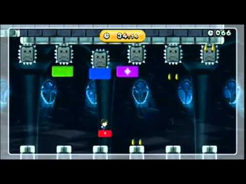 Super Mario Bros. Wii U: Thwomp Castle Cash Flow Gold Medal