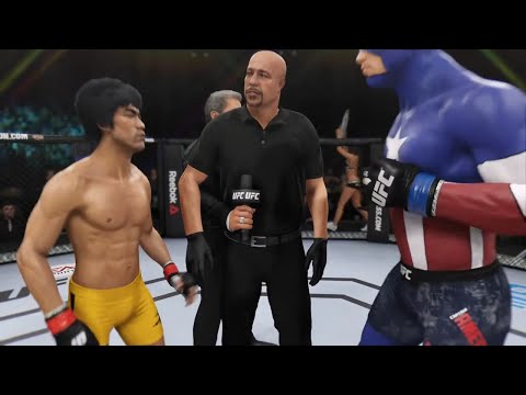 Bruce Lee vs. Captain America (EA sports UFC 3)