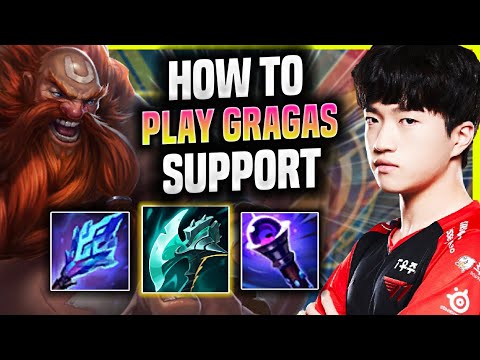 LEARN HOW TO PLAY GRAGAS SUPPORT LIKE A PRO! - T1 Keria Plays Gragas Support vs Lulu! | Season 2022
