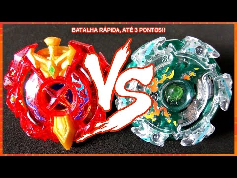 Xcalibur .F.X VS Kaiser Kerbeus .L.P - BATALHA BEYBLADE BURST!!