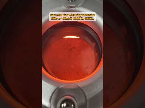Vacuum Gold Ingot Casting | Scrap & Granules to Mirror-Finish Gold Bar in 15 Minutes