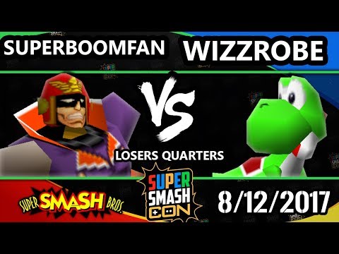 Smash Con 2017 Smash 64 - SuPeRbOoMfAn (Captain Falcon) Vs. Wizzrobe (Yoshi) Super Smash Bros. LQ