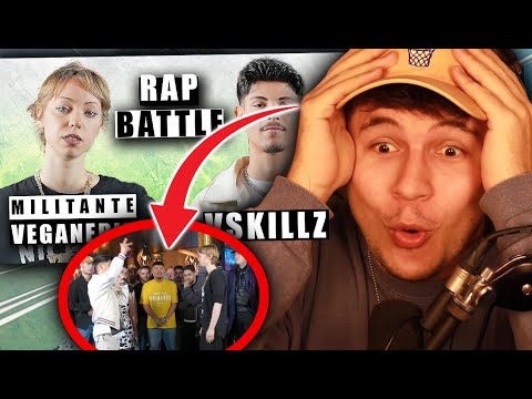 Geht das ZU WEIT😱?!?...Reaktion : MILITANTE VEGANERIN vs. VSKILLZ (Rapbattle eskaliert) | PtrckTV