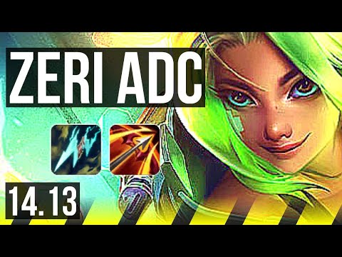 ZERI & Lulu vs JINX & Lux (ADC) | Rank 5 Zeri, 6/1/3, Rank 17 | VN Challenger | 14.13
